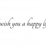 I wish you a happy life!
